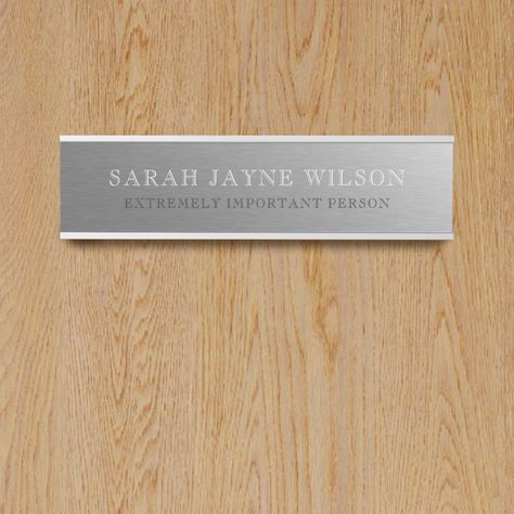 Door name plates unique