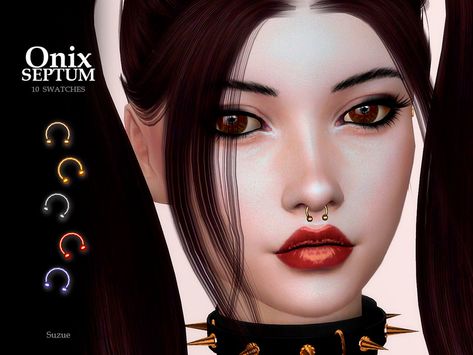 [Suzue] Onix Septum Sims 4 Pearcing Cc, Sims Cc Septum, Sims 4 Crooked Septum, Ts4 Septum Piercing, Sims 4 Cc Face Peircings, Sims 4 Cc Septum Piercing Patreon, Sims 4 Maxis Match Piercings Cc, Sims 4cc Piercings, Sims 4 Face Peircings