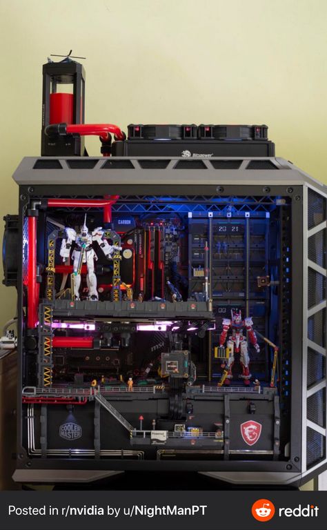 Pc Customization, Custom Computer Case, Robot Factory, Pc Ideas, Diy Pc, Best Gaming Setup, Pc Builds, Gaming Pc Build, Computer Set