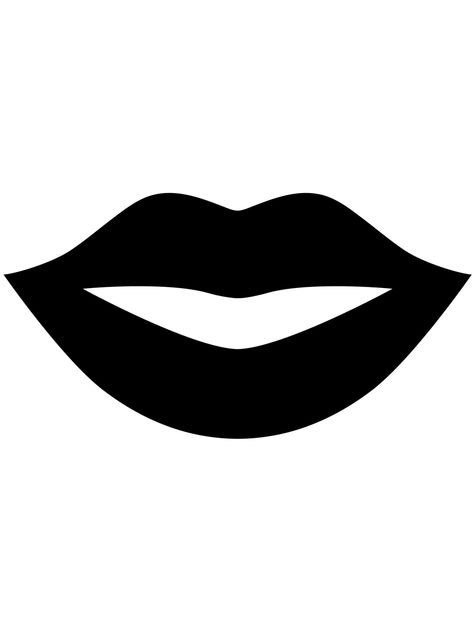 Lip Template Drawing, Lips Template, Lip Stencil, Lip Outline, Shapes Drawing, Drawing Room Interior Design, Drawing Template, Outline Drawing, Lips Drawing