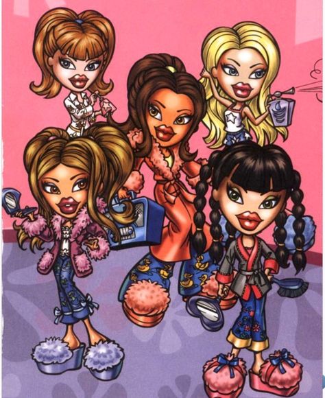 Bratz Characters, Adorable Aesthetic, Bratz Yasmin, Girly Graphics, Bratz Doll Outfits, Y2k Bratz, Y2k Posters, Bratz Girls, Eyes Artwork