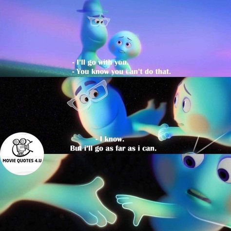 MovieQuotes4.u on Instagram: “I will go as far as I can. Soul (Disney - Pixar ) IMDb rating : 8.1/10 ⭐️⭐️⭐️⭐️⭐️⭐️⭐️⭐️ Edit by me 🖋 #disney #soul…” Soul Pixar Quotes, Pixar Soul Wallpaper, Soul Movie Quotes, Soul Disney Pixar, Soul Pixar, Soul Disney, Pixar Quotes, Soul Movie, Animated Quotes