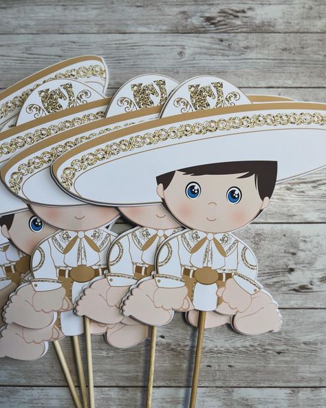 Baby Charrito Baptism Centerpieces #baptism #charrito #babybaptism #babycharro #baby Charro Theme Bautizo, Charro Bautizo Ideas Boy, Boy Mexican, Charro Theme, Baptism Centerpieces, Mexican Theme, Baby Baptism, Instagram Baby, 1st Birthday