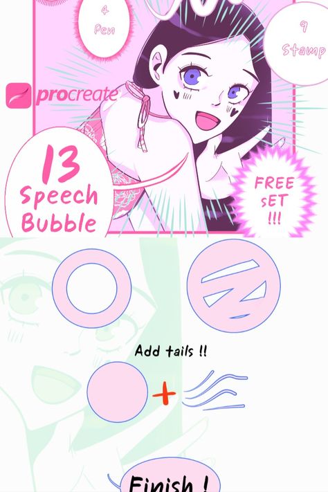 Imagine creating your webtoon filled with captivating characters and engaging storylines. Speech Bubble Procreate Brushes visualize bringing that story to life. With 13 free brushes at your fingertips, including four pens and nine stamps, you can effortlessly create beautifully structured speech bubbles that enhance the dialogue in your webtoon. Bubble Procreate, Illustrations Procreate, Procreate Palettes, Procreate Downloads, Procreate Brushes Download, Manifesto Design, Webtoon Art, Digital Art Software, Best Procreate Brushes