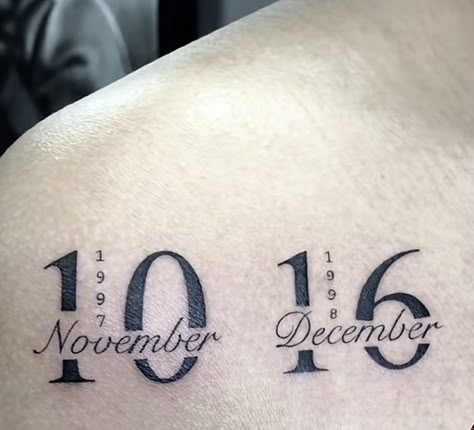 Birthday Date Tattoo, Birthday Date Tattoo Ideas, Tattoo Date, Date Tattoo Ideas, Memorial Tattoos Mom, Date Tattoo, Tummy Tattoo, Simple Forearm Tattoos, Arm Sleeve Tattoos For Women