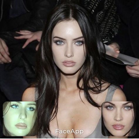 Face morph • Face mix • Mix faces • Face app • Mirphing • Morphed face • Beauty • Pretty • Aesthetic Face Morph, Face App, Small Nose, Pretty Aesthetic, High Cheekbones, Face Beauty, Megan Fox, Beautiful Hair, Fox