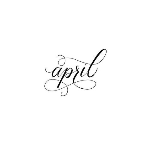 April Calligraphy, Neuer Monat, Crystal Mandala, Small Quote Tattoos, Quotes Black, Small Quotes, Month Stickers, No Rain No Flowers, Black Board