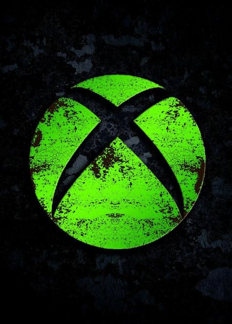 Xbox Logo, Logo Art, Xbox, Gaming, Paint, Green, Black, Art