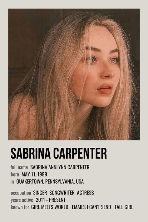 Celeb Posters Aesthetic, Artist Minimalist Poster, Song Posters Sabrina Carpenter, Sabrina Carpenter Polaroid Poster, Sabrina Carpenter Room Decor, Sabrina Carpetener, Posters Of Singers, Minimalist Poster Music, Singers Posters