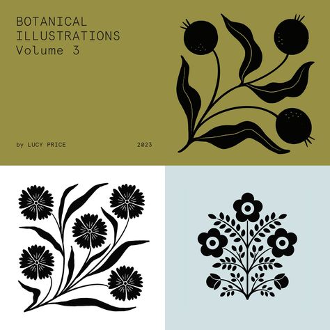 Botanical Illustrations Volume 3 :: Behance Logo Design Unique, Forest Farm, Tea Website, Creative Logos, Florist Logo, Drawing Procreate, Digital Art Drawing, Startup Logo, Minimalist Retro