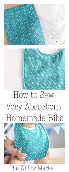 How to sew very absorbent homemade baby bibs. Sew Ins, Baby Bib Tutorial, Bib Tutorial, Diy Bebe, Baby Sewing Projects, Beginner Sewing Projects Easy, Quilt Baby, Baby Projects, Homemade Baby