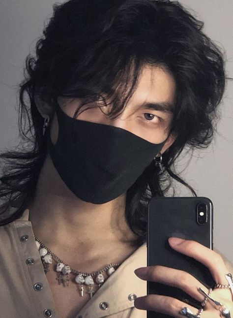 Long Black Hair, March 7, Hair Reference, Aesthetic Guys, Long Hair Styles Men, Attractive People, Aesthetic Hair, Pretty Men, A Face