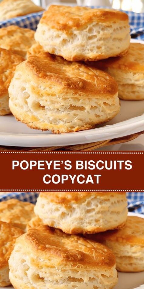 Discover the ultimate homemade Popeye's Biscuits recipe! These buttery, flaky biscuits are easy to make and perfect for breakfast or as a side dish. With simple ingredients and step-by-step instructions, you can enjoy the irresistible Popeye Biscuit Recipe, Popeyes Buiscits Recipes, Popeyes Biscuits Recipe, Popeyes Biscuit Recipe, Popeyes Biscuits, Southern Biscuits Recipe, Dutch Apple Pie Recipe, Lemon Icebox Pie, Southern Biscuits