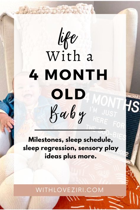 Life with a baby: 4 months old update 4 Month Old Milestones, 4 Month Old Schedule, 4 Month Old Sleep, Baby 4 Months, Sensory Play Ideas, 5 Month Old Baby, 4 Month Old Baby, 4 Month Baby, Baby Schedule