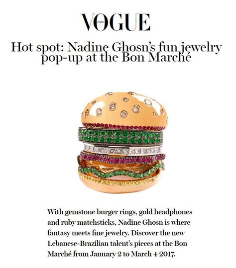 Hot spot: Nadine Ghosn’s fun jewelry pop-up at the Bon Marché - VOGUE #LeBonMarche #VuAuBonMarche #PressBook #PressReview Nadine Ghosn, Gold Headphones, Vogue Jewelry, Weird Jewelry, Candy Jewelry, Fun Jewelry, Rings Gold, Chrome Nails, Body Jewellery