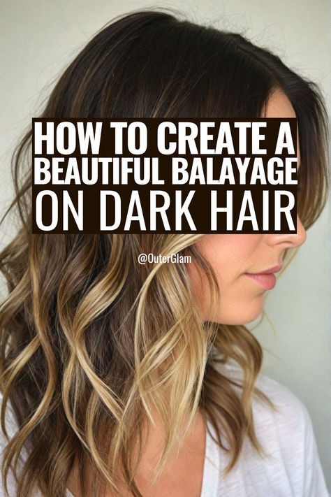 If you're looking to elevate your dark locks with a sun-kissed glow, balayage is the perfect technique. Whether you're a stylist or DIY enthusiast, this step-by-step guide is exactly what you need. Discover expert tips on choosing the right shades, proper application techniques, and aftercare secrets. Diy Wet Balayage, Balayage Hair Diy Tutorials, Diy Brown Balayage, Easy Hair Colors To Do At Home, Self Balayage Diy, Diy Highlights Hair At Home Step By Step, Balayage Hair Step By Step, Dye Hair At Home Tips, Balayage Diy Step By Step