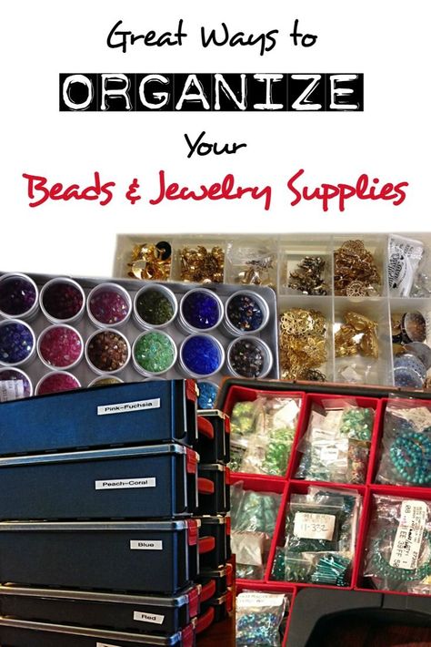 Bead Storage Solutions - Organize and Store Your Beads and Jewelry Making Supplies Buy Wholesale Jewelry, Jewelry Making Business, Bead Organization, Ways To Organize, Studio Organization, Jewerly Making, Bead Jewellery Supplies, Bead Storage, Craft Room Storage