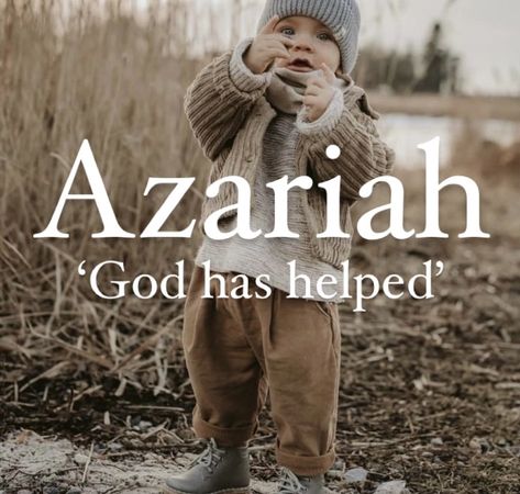 Biblical boy name Azariah. Boy name Azariah. Azariah Name Meaning, Ezra Name Meaning, Unique Christian Names With Meaning, Foreign Names With Meaning, Godly Baby Names, Baby Boy Names Christian, Biblical Boy Names With Meaning, Hebrew Baby Boy Names, Baby Boy Names Biblical