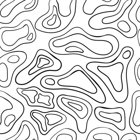 Organic Pattern Design Art, Simple Pattern Background, Pattern Outline, Organic Lines Pattern, Pattern Design Simple, 2d Pattern, Simple Line Designs Pattern, Background Drawing Ideas Patterns, Simple Line Pattern