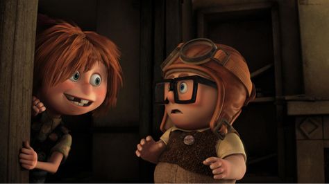 The Best Moments in Film History: Carl and Ellie’s love story in “UP” | The Blog of Big Ideas Pixar Up Quotes, Up Carl Y Ellie, Up Carl And Ellie, Carl Fredricksen, Up 2009, Up Pixar, Disney Pixar Up, Disney Up, Best Love Stories