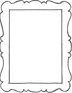 Self Portrait Template, Picture Frame Template, Portrait Template, Template Frame, Printable Frames, Border Templates, Diy Photo Frames, Page Borders Design, Stencils Printables