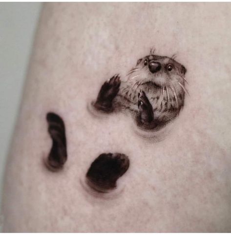 Simbols Tattoo, Otter Tattoo, Bear Tattoos, 4 Tattoo, Tasteful Tattoos, Bear Tattoo, Tatuaje A Color, 3d Tattoos, 3d Tattoo