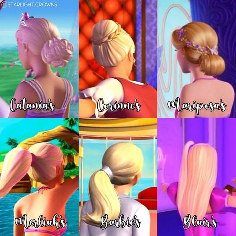 Characters Hairstyles, Barbie Characters, Barbie Hairstyle, Barbie Cartoon, Barbie Images, Barbie Costume, Barbie Hair, Barbie Gowns, Barbie Life