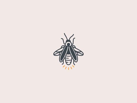 Firefly by Hannah Alspaugh on Dribbble Firefly Tattoo, Firefly Art, Bug Tattoo, Insect Tattoo, Cute Tiny Tattoos, 1 Tattoo, Black Ink Tattoos, Unique Tattoo, Simplistic Tattoos