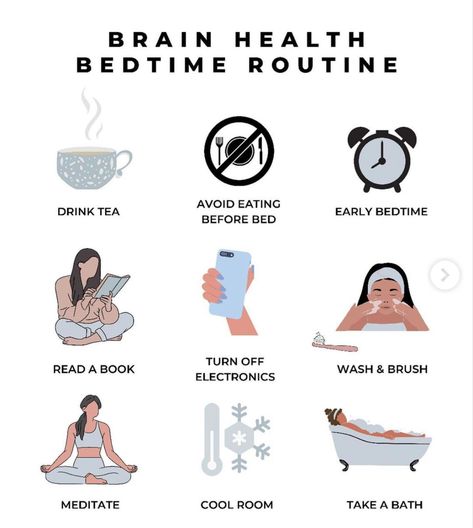 Calming Bedtime Routine, Brain Memory, Self Care Bullet Journal, Hormone Health, Relaxation Techniques, Improve Sleep Quality, Healthy Lifestyle Inspiration, Bedtime Routine, Improve Sleep