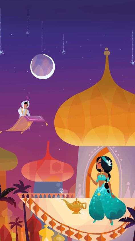 Princess jasmine Alladin Illustration, Joey Chou, Deco Disney, Aladdin 2019, Disney Illustration, Disney Jasmine, Images Disney, Disney Pop, Aladdin And Jasmine