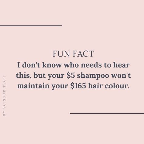 Hair Salon Facebook Posts, Salon Quotes Marketing Hair, Hair Extensions Quotes Beauty, Fun Hair Facts, Real Hair Quotes, New Hairstylist Marketing, Hair Fun Facts, Out Of The Salon Post, New Year New Hair Quotes