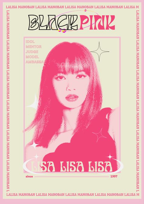 Blackpink Lisa Minimalistic Poster Lisa Poster Aesthetic, Lisa Blackpink Poster, Lalisa Poster, Blackpink Poster Aesthetic, Blackpink Prints, Rosa Blackpink, Lalisa Aesthetic, Eras Outfit, Cool Easy Drawings