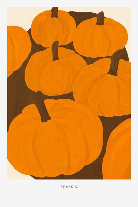 Pumpkin printable wall art Excited to share this item from my #etsy shop: Large pumpkin Printable wall art, Vintage vegetable wall art, Green Print, Food poster, Brown fall wall decor Poster print Instant Download #orange #halloween #brown #unframed #bedroom #minimalist #plantstrees #vertical #wallart #illustration #illustrate #pumpkin #printablewallart #printable #poster #drawing #gouache Fall Wall Prints Aesthetic, Harvest Illustration Drawings, Autumn Room Posters, Fall Aesthetic Poster Prints, Fall Posters Aesthetic For Room, Autumn Posters Aesthetic, Halloween Aesthetic Poster, Fall Poster Prints, Fall Aesthetic Prints