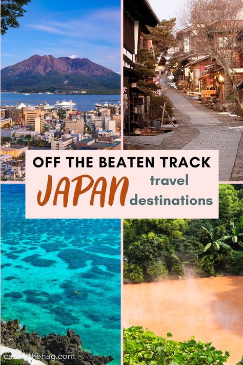 Off the beaten track in Japan - Japan travel destinations pin North Japan Travel, Japan Hidden Gems, Japan Islands, North Japan, Asian Destinations, Places In Japan, Japan Tourist, Japan Holiday, Japan Travel Destinations