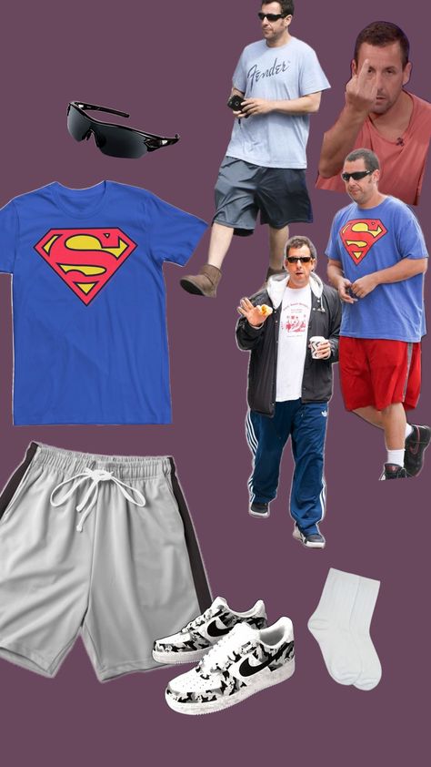 Adam sandler halloween costume idea Adam Sandler Core Outfits, Adam Sandler Costume Ideas, Adam Sandler Halloween, Adam Sandler Outfits Spirit Week, Adam Sandler Core, Adam Sandler Outfits, School Spirit Day, Adam Sanders, Spirit Day Ideas