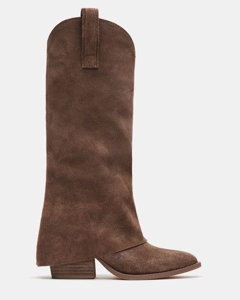 STEVE MADDEN New Boot Goofin, Womens Fall Boots, Knee High Western Boots, Steve Madden Store, Spring Break Outfit, Slouchy Style, Apparel Merchandising, Western Boots Women, Western Boot