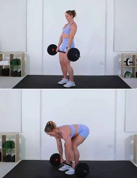 Bar Bell Exercises For Women, Barbell Bench Press For Women, Home Barbell Workout For Women, Lower Body Barbell Workout, Barbell Exercises For Women, Bar Bell Workout Woman, Weighted Bar Exercises, Beginner Barbell Workout For Women, Bar Workout Women