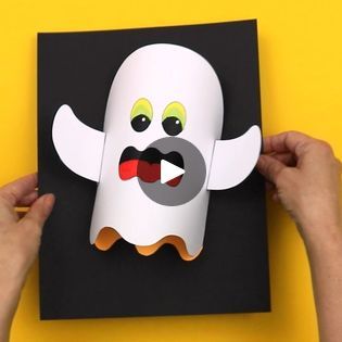 3d Ghost Craft, Ghost Craft, Ghost Crafts, 3d Paper, The Craft, Ghost, Train, Halloween, Art