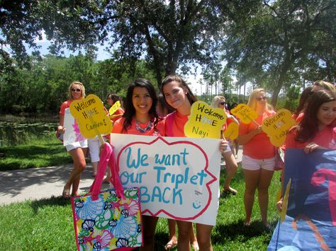 Perfect way to invite a Rho Gamma back! Phi MU Bid Day 2013! Rho Gamma, Phi Mu, Bid Day, Big Little, Lily Pulitzer, Lily Pulitzer Dress, Lily