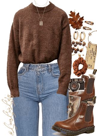 Libra Fall Outfits, Cute Outfits For Women In Their 40s, Winter Acedamia Outfits, Cute Fall Outfits Aesthetic 2024, Fall Outfits Gen Z, Bookseller Outfit, Soft Natural Fall Outfits, Fall Barista Outfit, Fall Outfits 90s Inspired