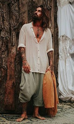 Mens Hippie Fashion, Hippie Outfits Men, Hippie Style Men, Boho Clothing Men, Bohemian Outfit Men, Boho Men Style, Bohemian Men, Spiritual Style, Swag Fits