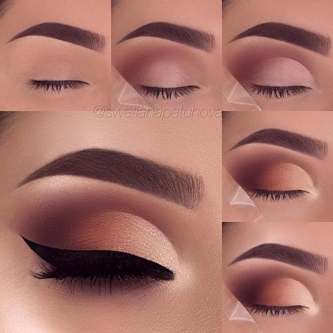 26 Easy Step by Step Makeup Tutorials for Beginners #Eyemakeup Penyimpanan Makeup, Beginner Eyeshadow, Mekap Mata, Makeup Tip, Brunette Balayage, Easy Makeup Tutorial, Smink Inspiration, Eye Makeup Steps, Makijaż Smokey Eye