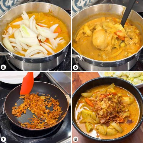 Thai Yellow Curry Chicken Recipe & Video Tutorial Yellow Thai Curry Recipe, Thai Yellow Chicken Curry, Yellow Chicken Curry, Crock Pot Curry, Yellow Curry Chicken, Curry Chicken Thighs, Curry Chicken Recipe, Thai Yellow Curry, Thai Curry Recipes