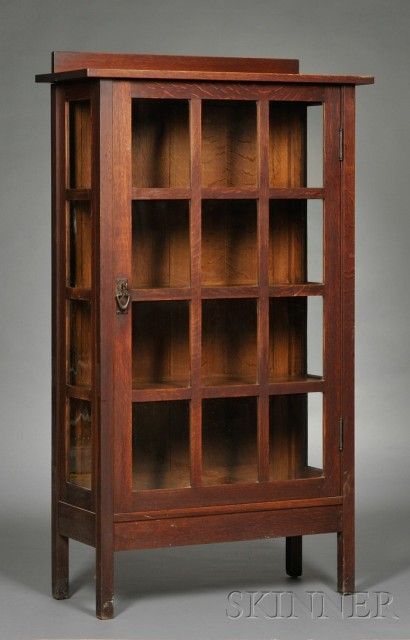 Stickley Furniture Plans, Craftsman Style Furniture, Style Bookcase, Stickley Furniture, Mission Style Furniture, China Closet, Gustav Stickley, Mission Furniture, Craftsman Furniture