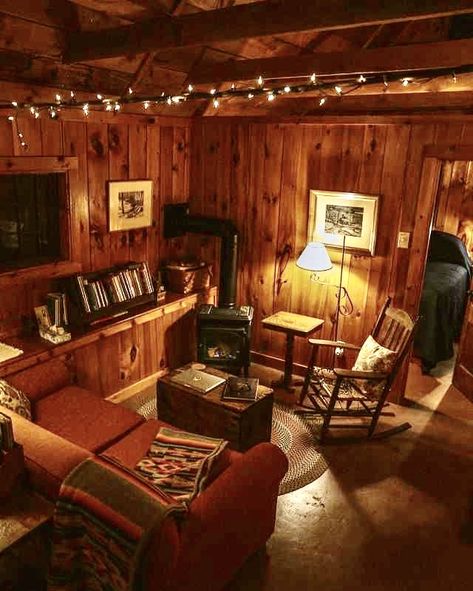 Apollo's Cabin, Cabin Aesthetic, Cabin Interiors, Cabin Living, Tiny Cabin, Cabins And Cottages, Cabin Life, The Cabin, Cozy Place