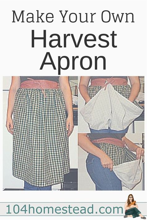 Harvest Apron, Gathering Apron, Apron Tutorial, Sewing Challenge, Apron Pattern, Sewing Aprons, Beginner Sewing Projects Easy, Kitchen Crafts, Aprons Patterns