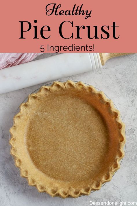 Pie, Coconut Oil Pie Crust Recipe, Coconut Oil Pie Crust, Healthy Pie Crust, Dairy Free Pies, Oil Pie Crust, Healthy Pies, Easy Pie Crust, Gluten Free Pie Crust