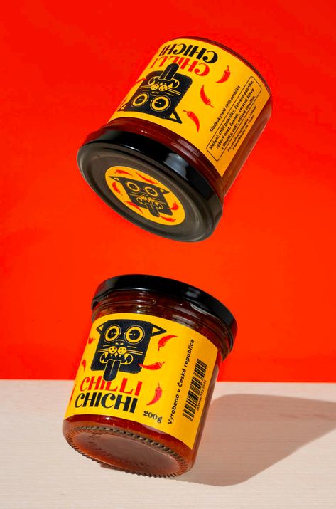 Sambal Packaging Ideas, Chili Packaging, Packaging Design Candy, Sauce Brand, Chili Peppers, Salsa Packaging, Spicy Packaging Design, Food Packaging Design Inspiration, Sauce Design