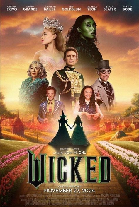 Broadway Musicals Posters, Ariana Grande Poster, Wicked Movie, Broadway Posters, Wicked Musical, Wicked Witch Of The West, Morena Baccarin, Film Disney, Steve Carell