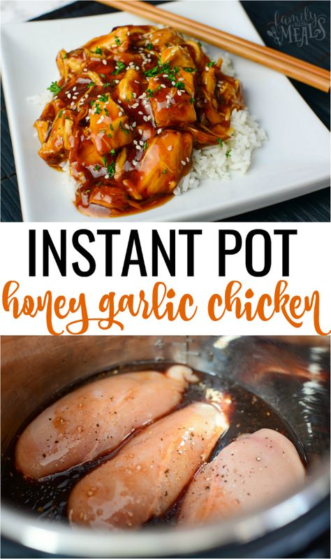 Instant Pot Honey Garlic Chicken Instant Pot Honey Garlic Chicken, Garlic Chicken Recipe, Pot Recipes Healthy, Fresh Meals, Garlic Chicken Recipes, Pot Recipes Easy, Family Fresh Meals, Best Instant Pot Recipe, Instant Pot Recipes Chicken